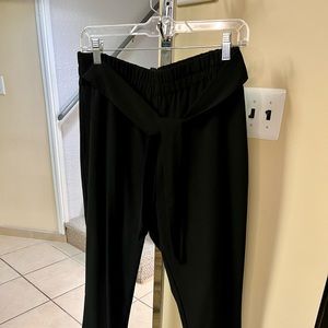 Casual/dress pants - comfortable and stylish with attached tie belt.